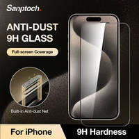 Sanptoch chống bụi Đầy Đủ miếng bảo vệ màn hình Cho iPhone 11 12 13 14 15 16 17 18 Pro Max Mini kính cường lực Cho iPhone 17air 16 Cộng Với X XS Max XR màng bảo vệ
