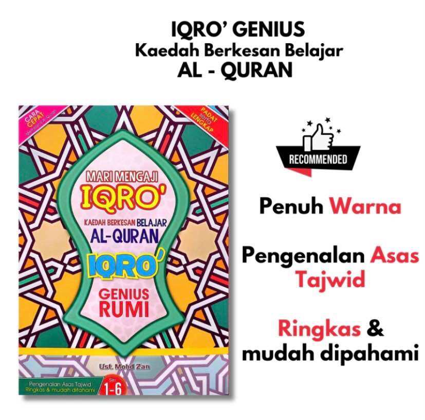 (READY STOCK) IQRO’ GENIUS RUMI ( IQRA’ RUMI ) | Lazada