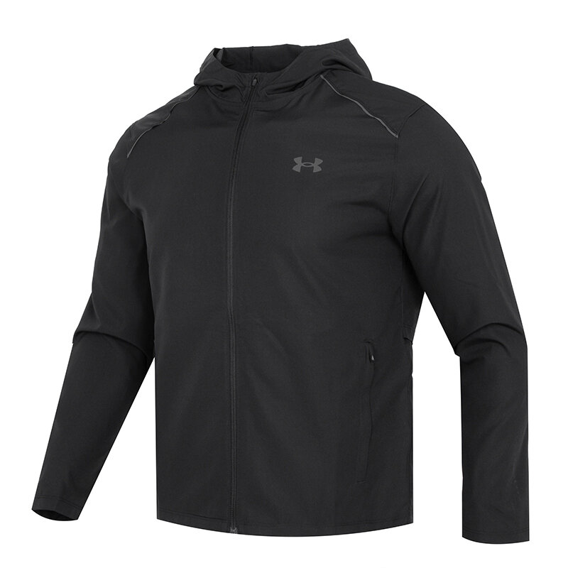 Men's Training Outdoor Windproof Breathable Wearable Polyester Fiber Hooded Jacket under Armour Running Training Clothes Harga  336 Ringgit*Penghantaran Percuma