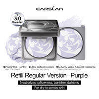 【3.0 Upgrade】Carslan Black Magnet Compact Powder Oil Control Matte Waterproof Longlasting Finer Texture Makeup Setting powder Official Store 8g + Free Gifts
