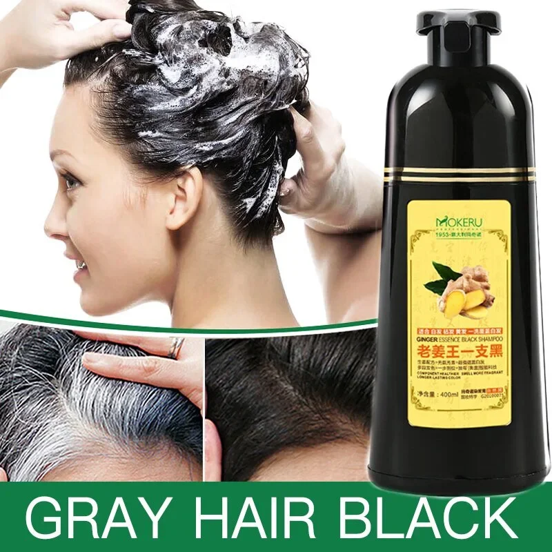 Mokeru Ginger Essence Black Dye Shampoo 500ml