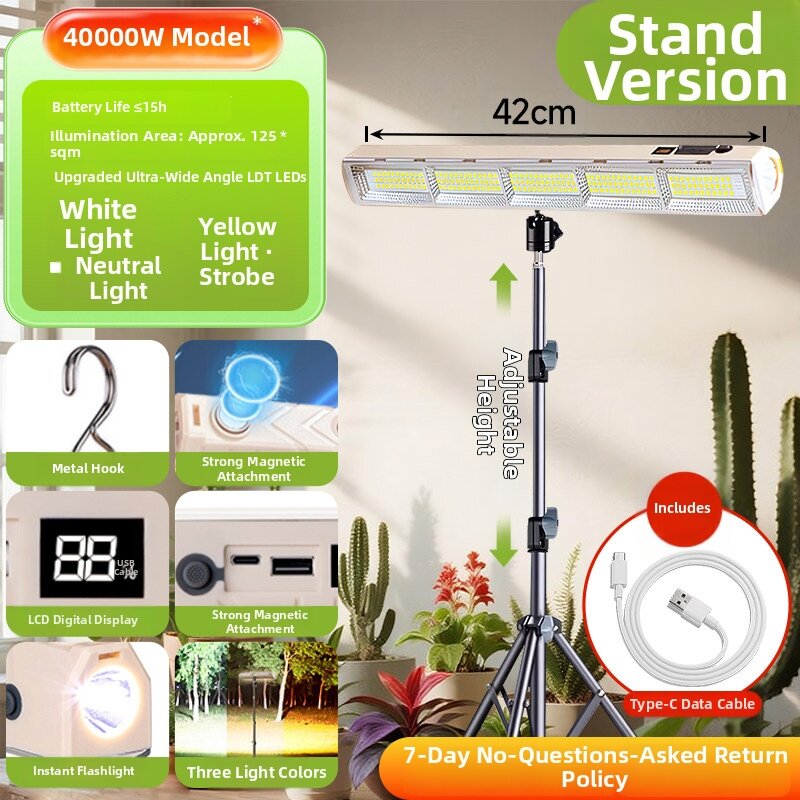 PAIMIJI | Long-lasting Portable Solar-like Plant Growth Light with Magnetic Charging Desktop
