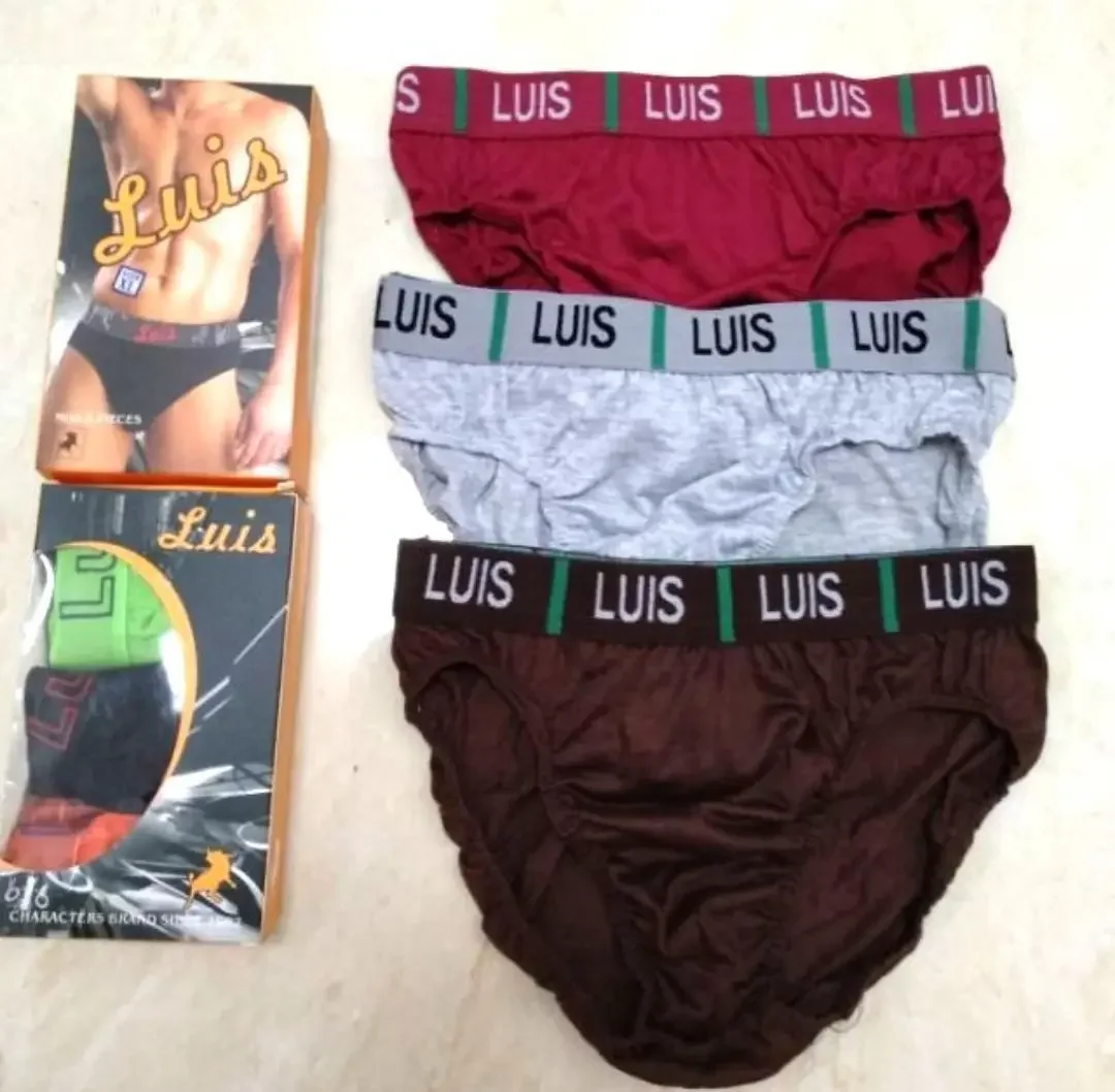 3pcs Set Luis Men Underwear Brief Panties