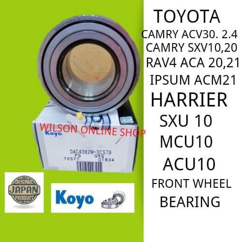 Koyo Japan DAC4382W-3CS79 Front Wheel Bearing Toyota Camry ACV30 SXV10 ...