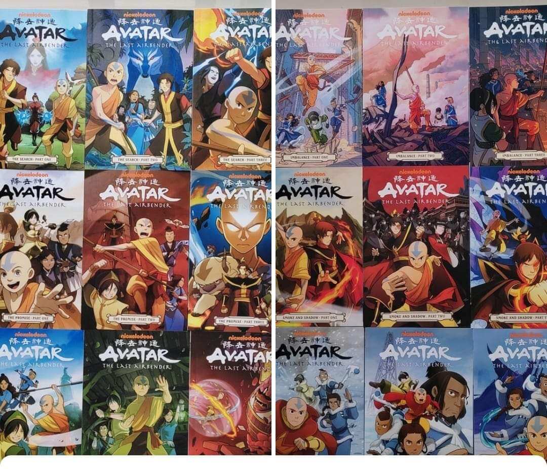 Genuine Avatar The Last Airbender 18 books series 1 and 2 | Lazada