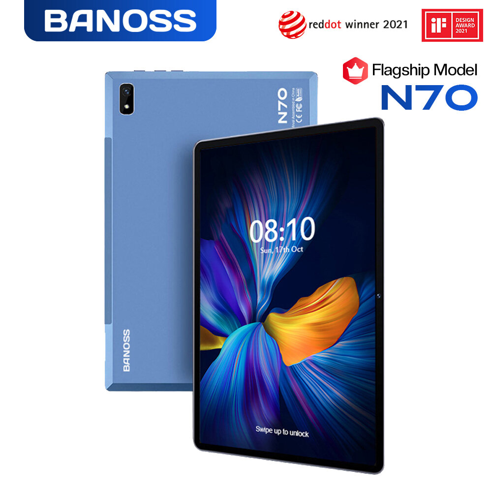 2024【TOP1】รองรับภาษาไทย🔥BANOSS N70 tablet 10.1นิ้ว แท็บเล็ต 6GB 8GB 10GB RAM 128GB 256GB 512GB ROM Android 11 แท็บเล็ตของแท้ รองรับ4G ใส่ได้สองซิม 8800mAh battery❗ ประกันเครื่อง ราคา 5,999 บาท*ส่งฟรี