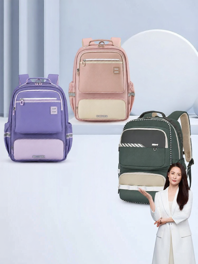 Caran·Y | Lightweight Large Capacity Anti-Fall School Backpack - Jenama Caran·Y Harga 200 Ringgit*Penghantaran Percuma