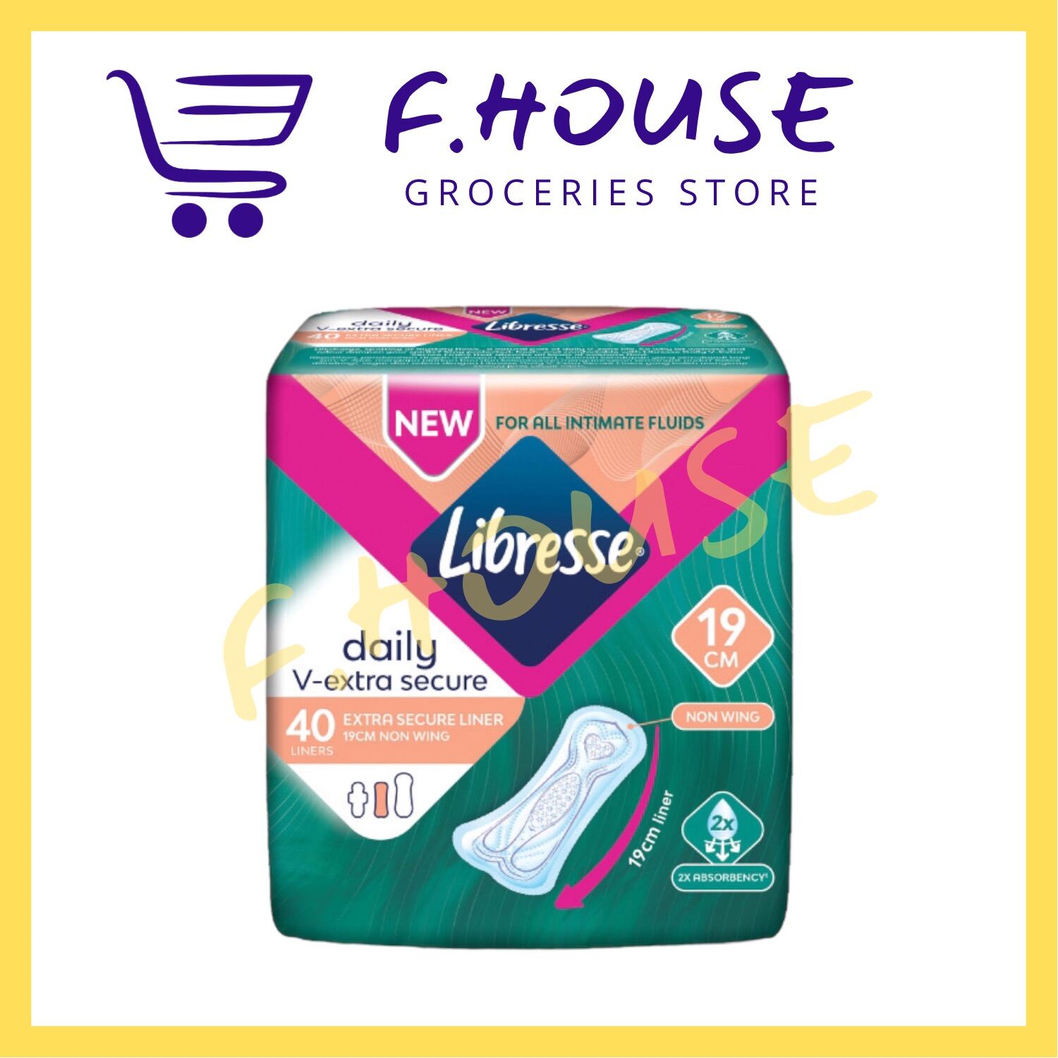 Libresse Extra Secure Panty Liner 19cm (40’s) Lazada