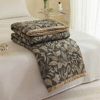 Dansunreve ผ้าห่มแอร์นุ่มเย็น ผ้านวมฤดูร้อน ผ้าฝ้ายล้าง บางน้ําหนักเบา Comforter ดอกไม้/การ์ตูน ผ้านวมงีบหลับ เย็นสบาย ระบายอากาศดี ซักเครื่องได้ 3/5/6ฟุต水洗棉夏被
