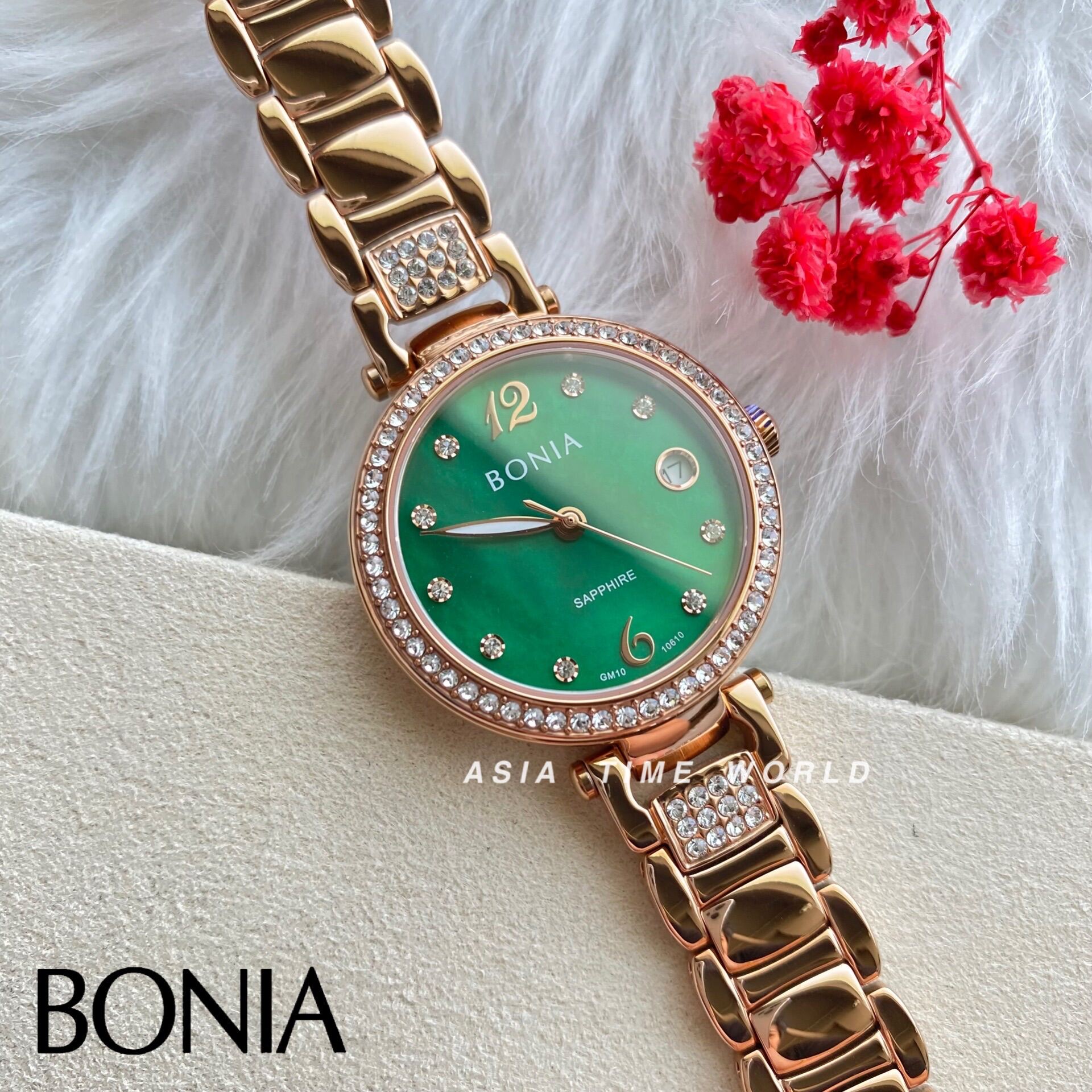 Bonia swarovski watch best sale