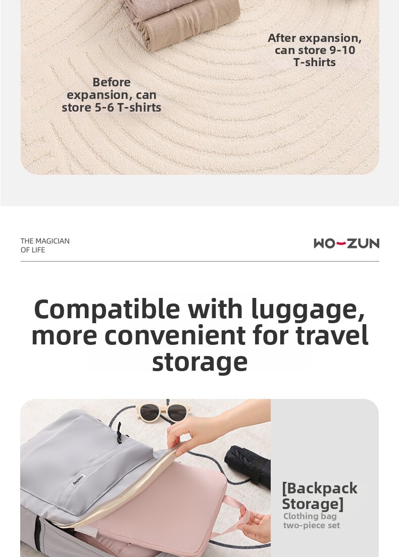 WOZUN Compressible Storage Bag, Portable Organizer For Clothes & Bedding
_voghion.com