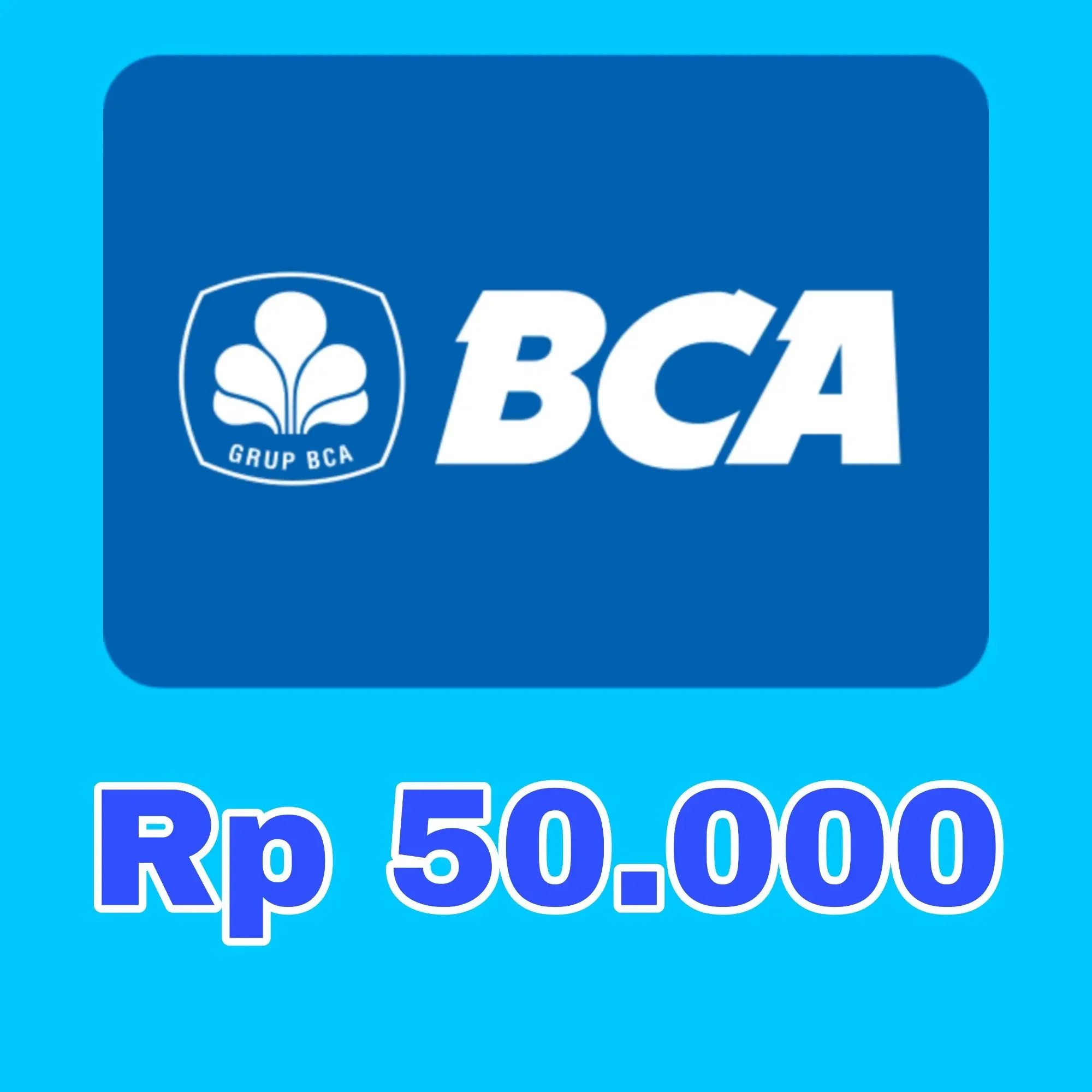 Isi Ulang BCA Indonesi Rp 50.000