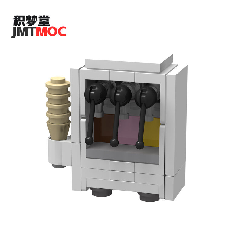 Jimengtang Jmtmoc Mini Ice Cream Machine Ice Cream Machine Turkish Ice Cream Machine Assemble Building Block Toy