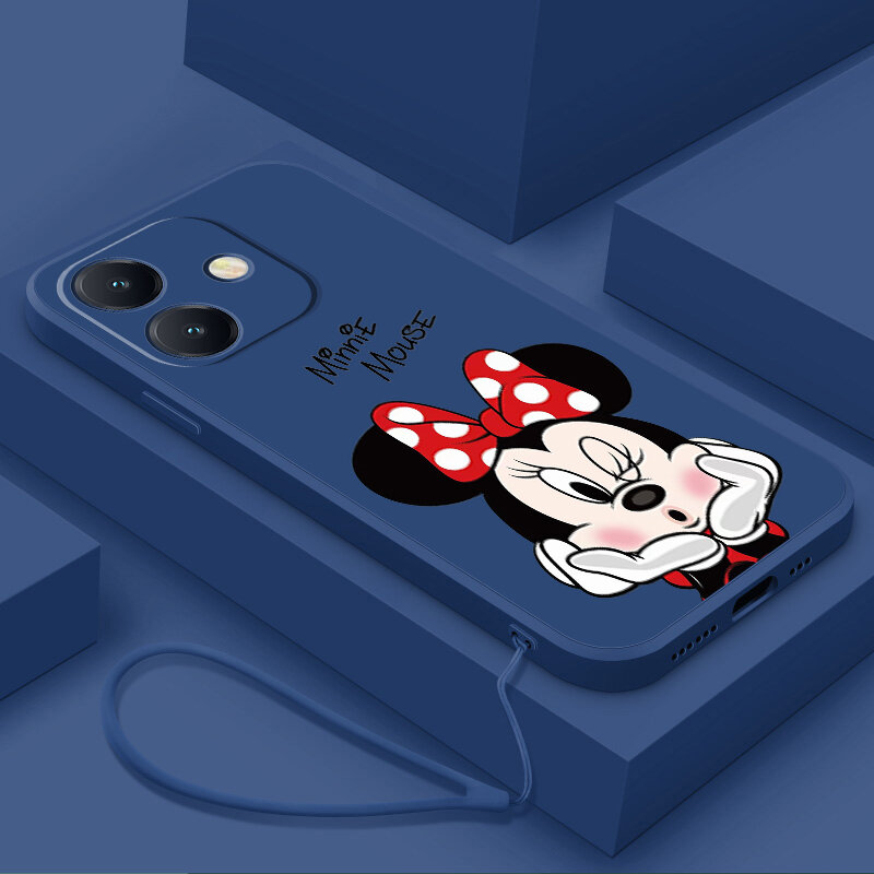 OPPO%20A5i%20Pro%20A5iPro%20Matte%20Liquid%20Silicon%20Square%20Casing%20Cartoon%20Minnie%20Mouse%20Soft%20Case%20Cover%20-%20Image%202