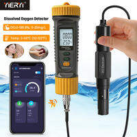 Yieryi Bluetooth hòa tan Máy đo nồng độ oxy 2-in-1 làm & nhiệt độ máy kiểm tra chất lượng nước với tuya ứng dụng cho hồ cá nuôi trồng thủy sản nuôi cá phòng thí nghiệm
