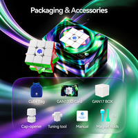 GAN17 MagDrive 3x3 ความเร็วแม่เหล็ก Cube UV เคลือบ Magic Cube การศึกษาปริศนาของเล่นสำหรับเด็กการฝึกอบรมความเร็ว