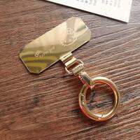 Ultra-Thin Stainless Steel Metal Mobile Phone Lanyard Clip Rotating Head No Shell Charging Hook Pendant Fixed Washer Mobile Phone Case Connector Mini Hanging Piece Bracelet Chain Patch