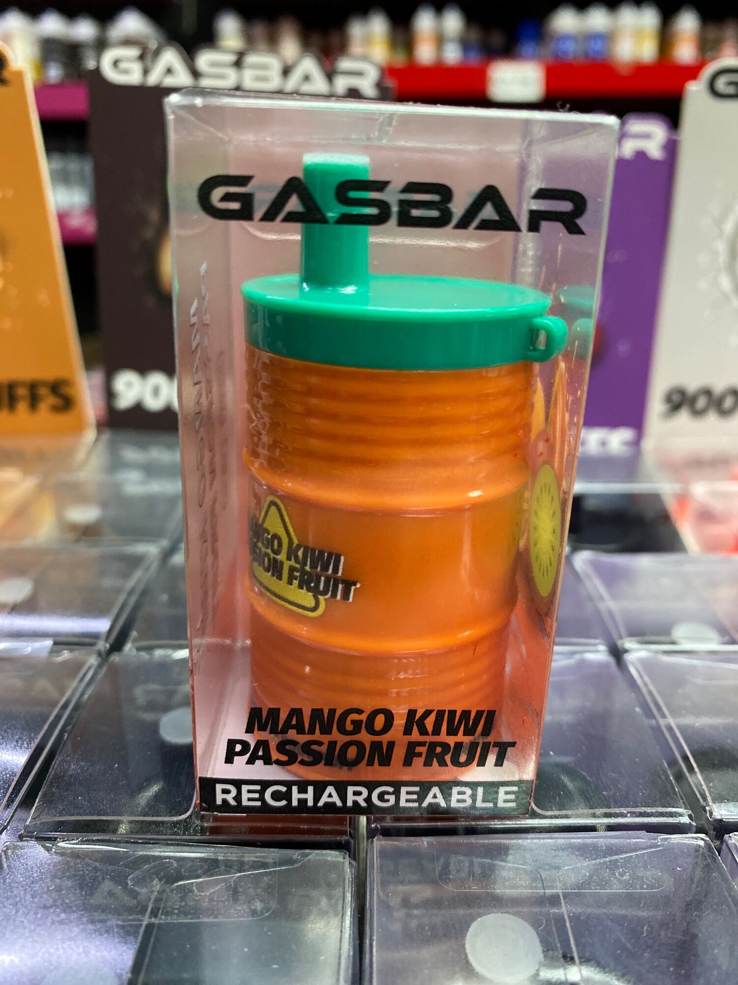 GASBAR 9000 PUFF DISPOSABLE USB TYPE C RECHARGEABLE BATTERY GAS BAR