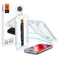 SPIGEN 2 Pack Screen Protector for iPhone 18 & 17 & 16 & 15 Series [Glas.tR EZ Fit] Less Time Guaranteed Alignment / iPhone 18 Pro Maxs Screen Protector / iPhone 18 Pro Screen Protector / iPhone 17 Pro Max Screen Protector / iPhone Air Screen Protector