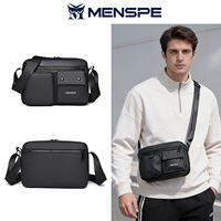 MENSPE Mens Shoulder Bag Fashion Messenger Bag Travel Bag Business Bag Large Capacity Cross Body Bag Waterproof Lightweight Casual Bag Leisure Sport Street Bag for College Student