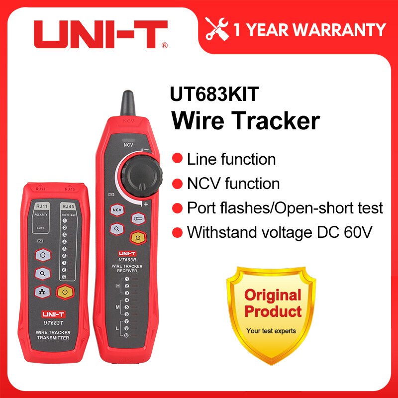 thumbnail image 2 of UNI-T UT683KIT Wire Tracer – Intelligent Cable Fault Detector For Electricians 2 of 6