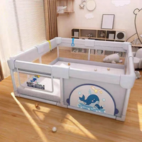JoynCleon | Child Protection Baby Play Fence Integrated with Crawl Mat