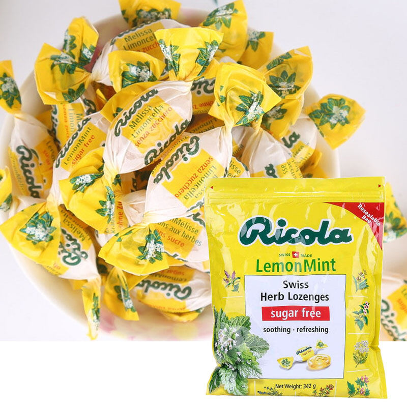 In Stock New Packaging Swiss Imported Ricola Lemon Mint Throat Lozenge ...