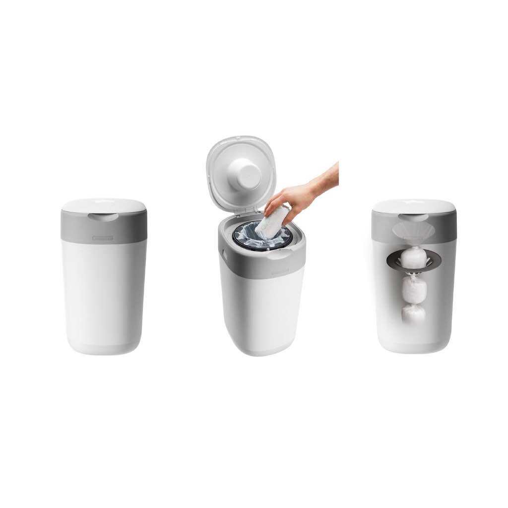 Tommee Tippee Twist & Click Nappy Disposal Bin/Tommee Tippee Sangenic Tec Cassette. 