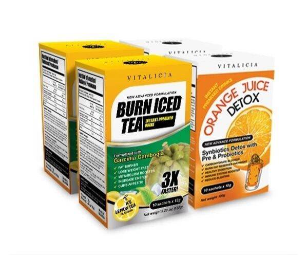 Burn Iced Tea Orange Juice Detox Lazada