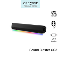 Creative Sound Blaster GS3 RGB Gaming Soundbar with Superwide™ Technology and Flexible Connectivity