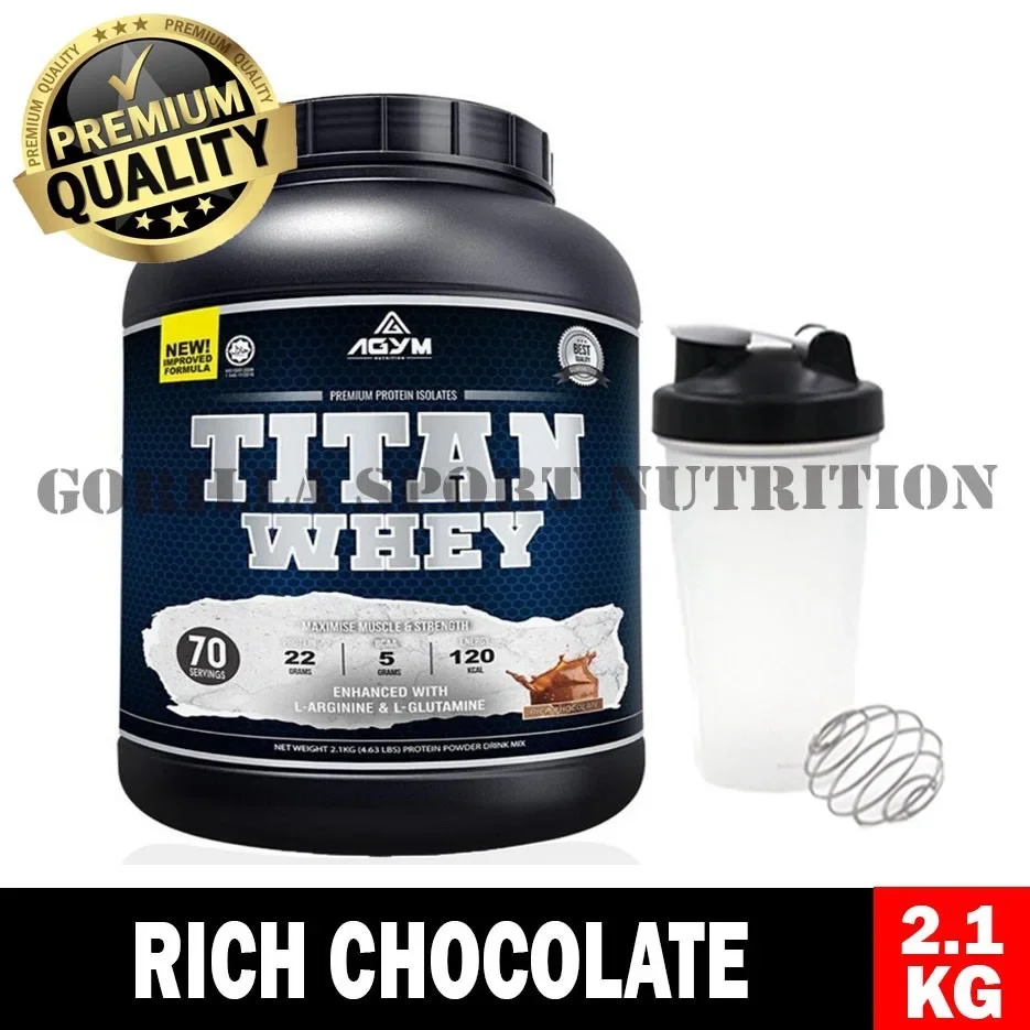 (Ready Stock!!!) 70Serving Titan Halal Whey Protein [Lean Muscle/Muscle building/ Body Recovery]