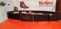 Kickers Leather Black Belt