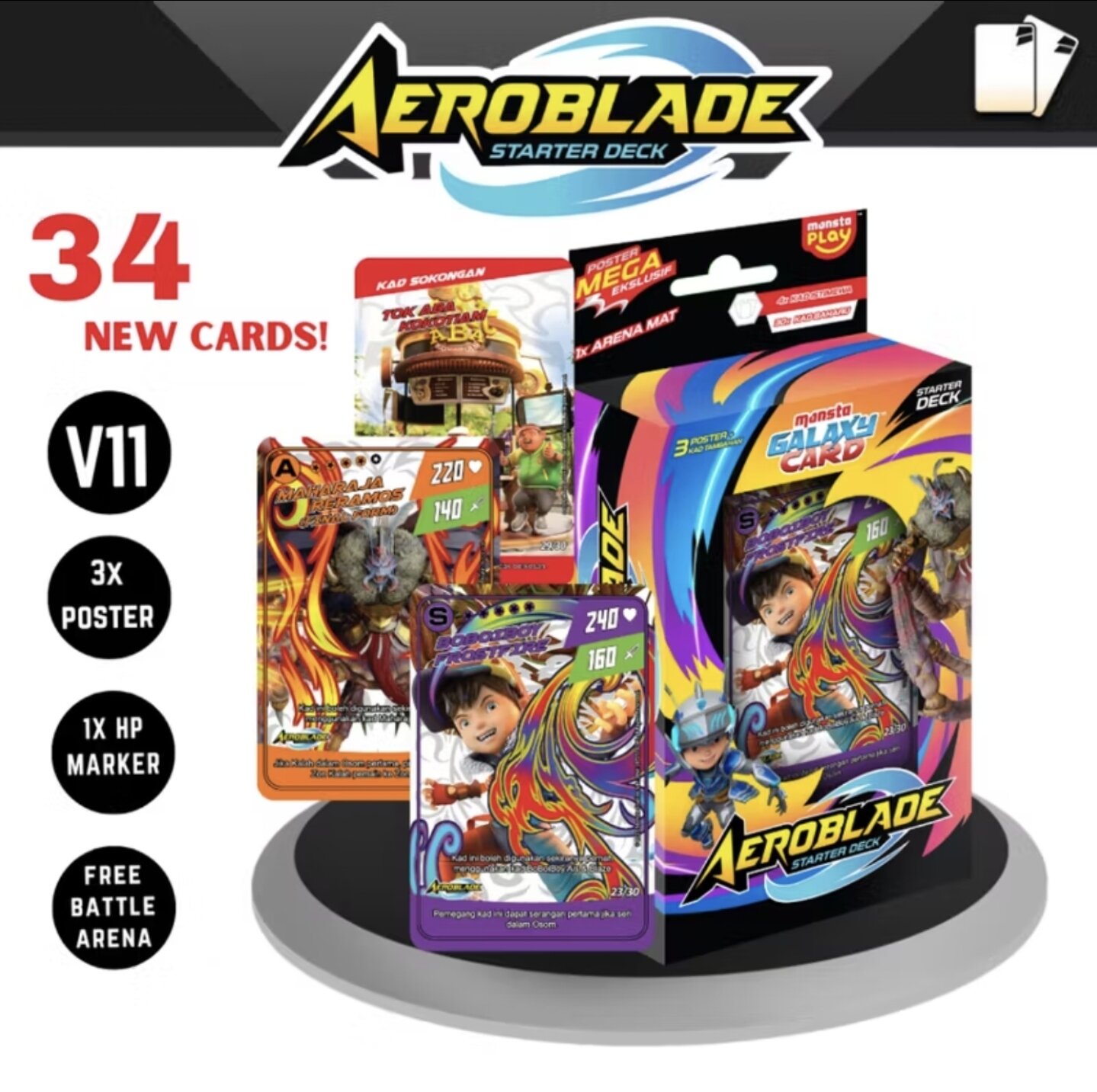 BOBOIBOY GALAXY CARD : PEK CYLONE FURY The Monster Factory