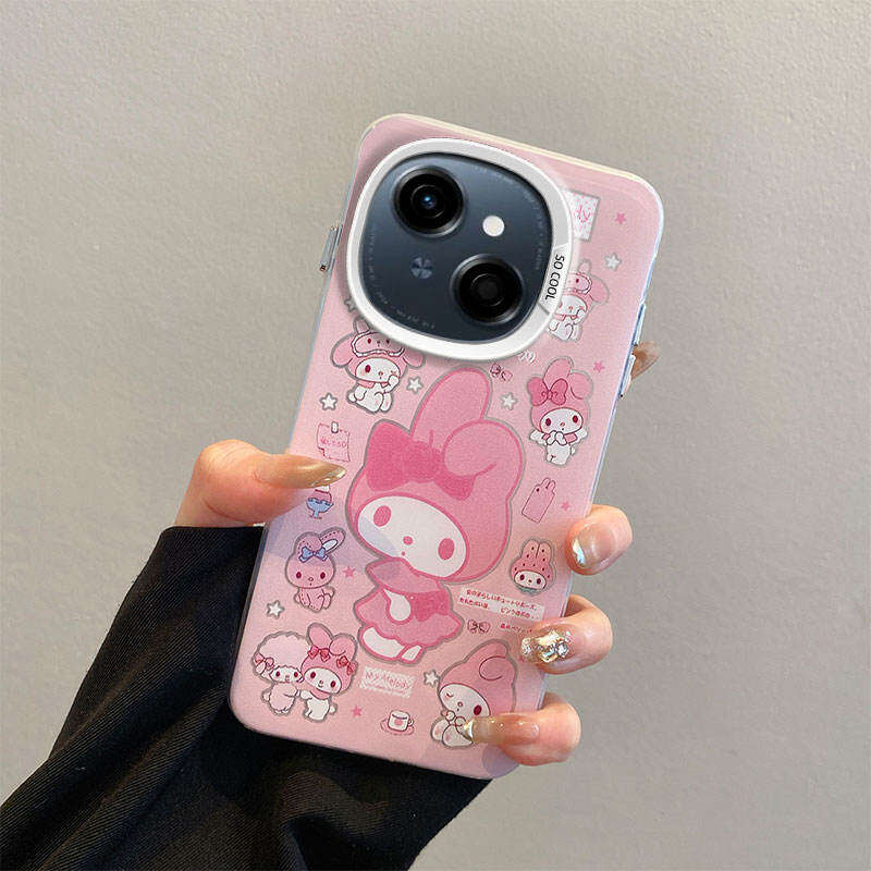Tecno POP 9 Case For Tecno POP 9 / Spark GO 2025 / Spark Go 1【Ins style, large aperture camera design, soft bezel anti-drop cartoon series phone case】