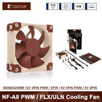 Noctua NF-A8 Quạt Làm Mát Máy Tính 80Mm 12V/5V Quạt Tản Nhiệt Không Ồn PWM 3pin/4pin Vỏ PC Quạt Làm Mát CPU Thay Thế