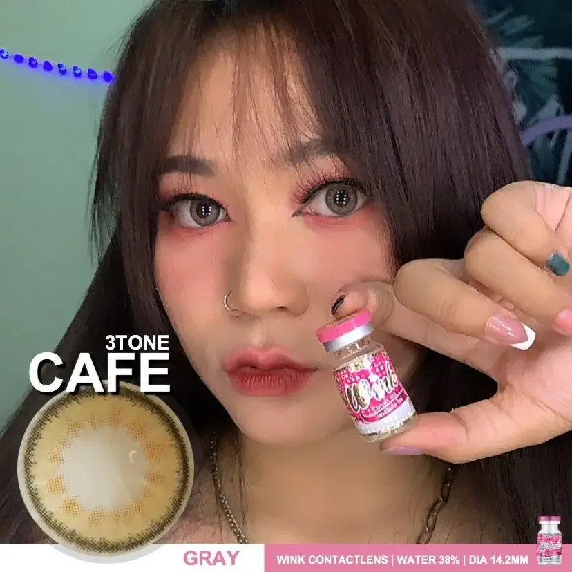 Original Cafe3Tone Brown Wink Korean Contact Lens