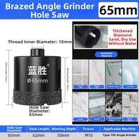 LASH | Angle Grinder Hole Cutter Drill for Tiles Marble Stone Glass and Rock Panels