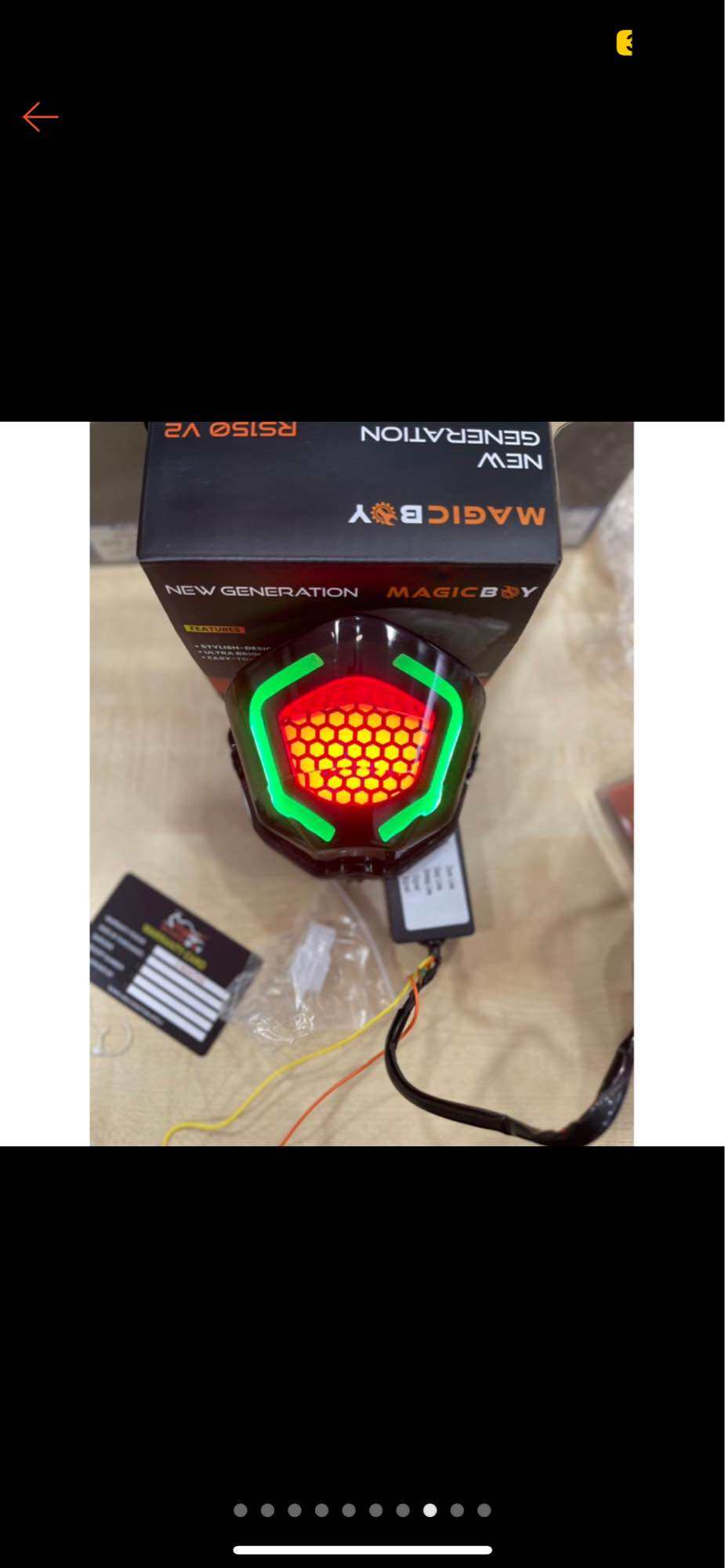 LED TAIL LIGHT(MAGIC BOY) RS150 V2 racing(RGB WITH REMOVE CONTROL). 