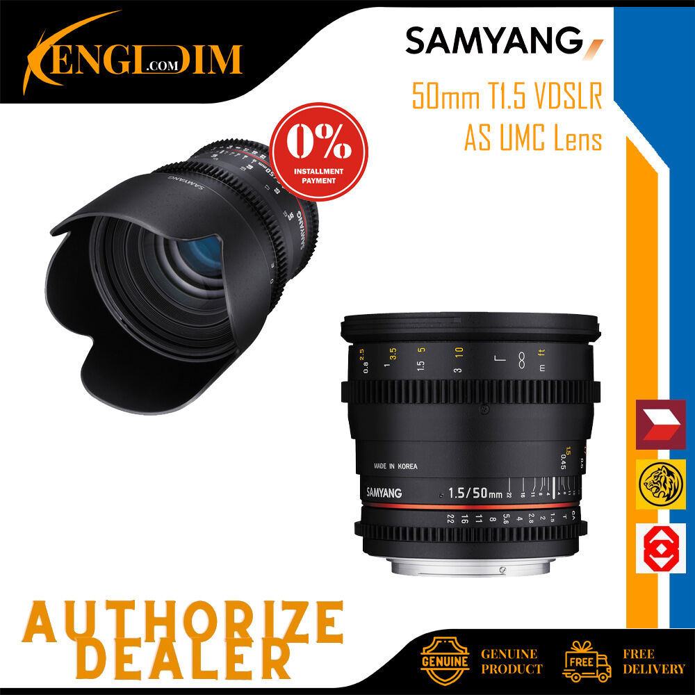 Samyang 50mm T1.5 VDSLR AS UMC Lens (INSTALLMENT AVAILABLE) | Lazada