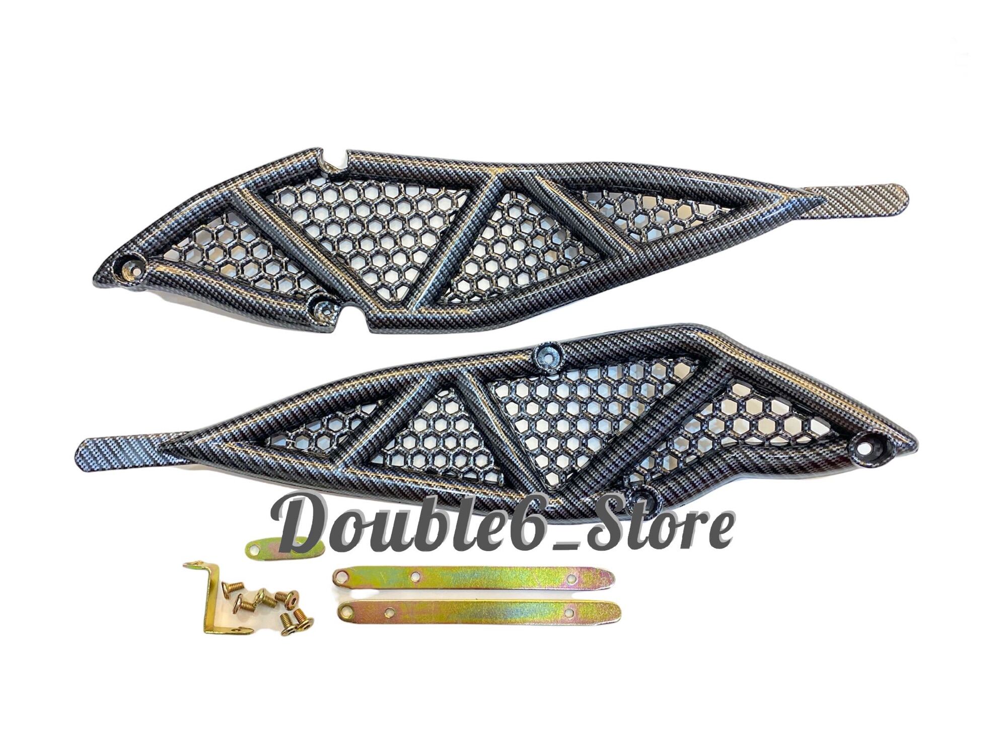 RSX150 ENGINE SIDE COVER V1 CARBON AND COLOUR RSX WINNERX CRASH BAR