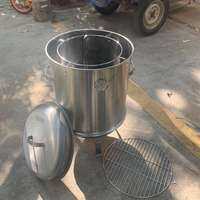 JILAIYAO | Indoor Outdoor Round Charcoal Meat Roasting Grill