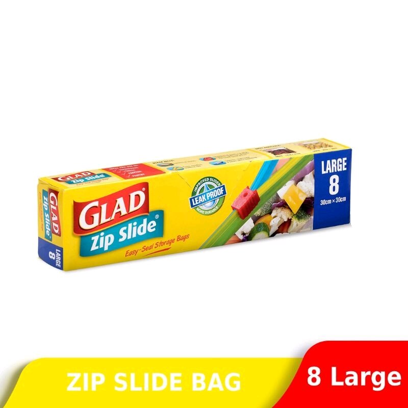 Buy Glad Plastic Bags Storage Zipslide Large online at