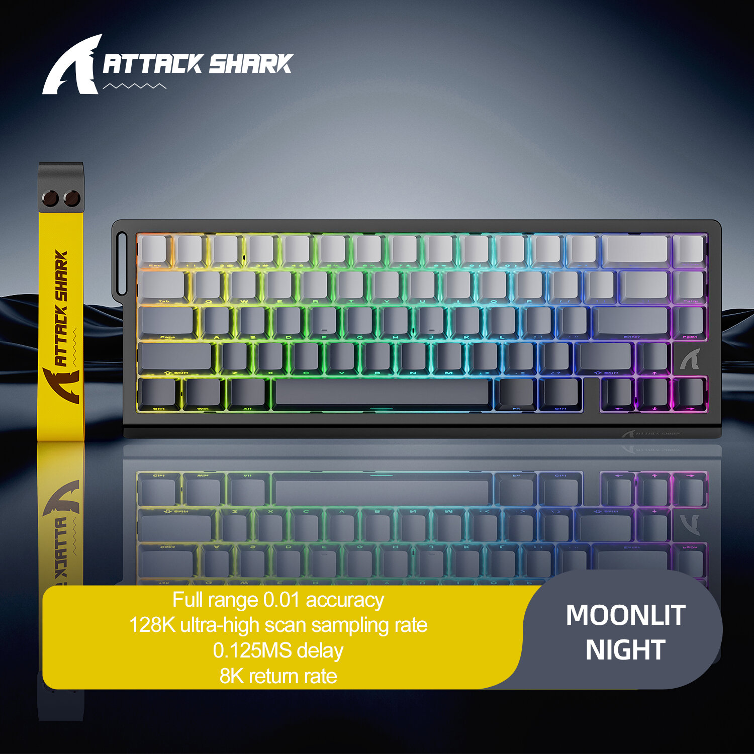 Magnetic Switch Gaming Keyboard Attack Shark X68HE And FreeWolf F68 ...