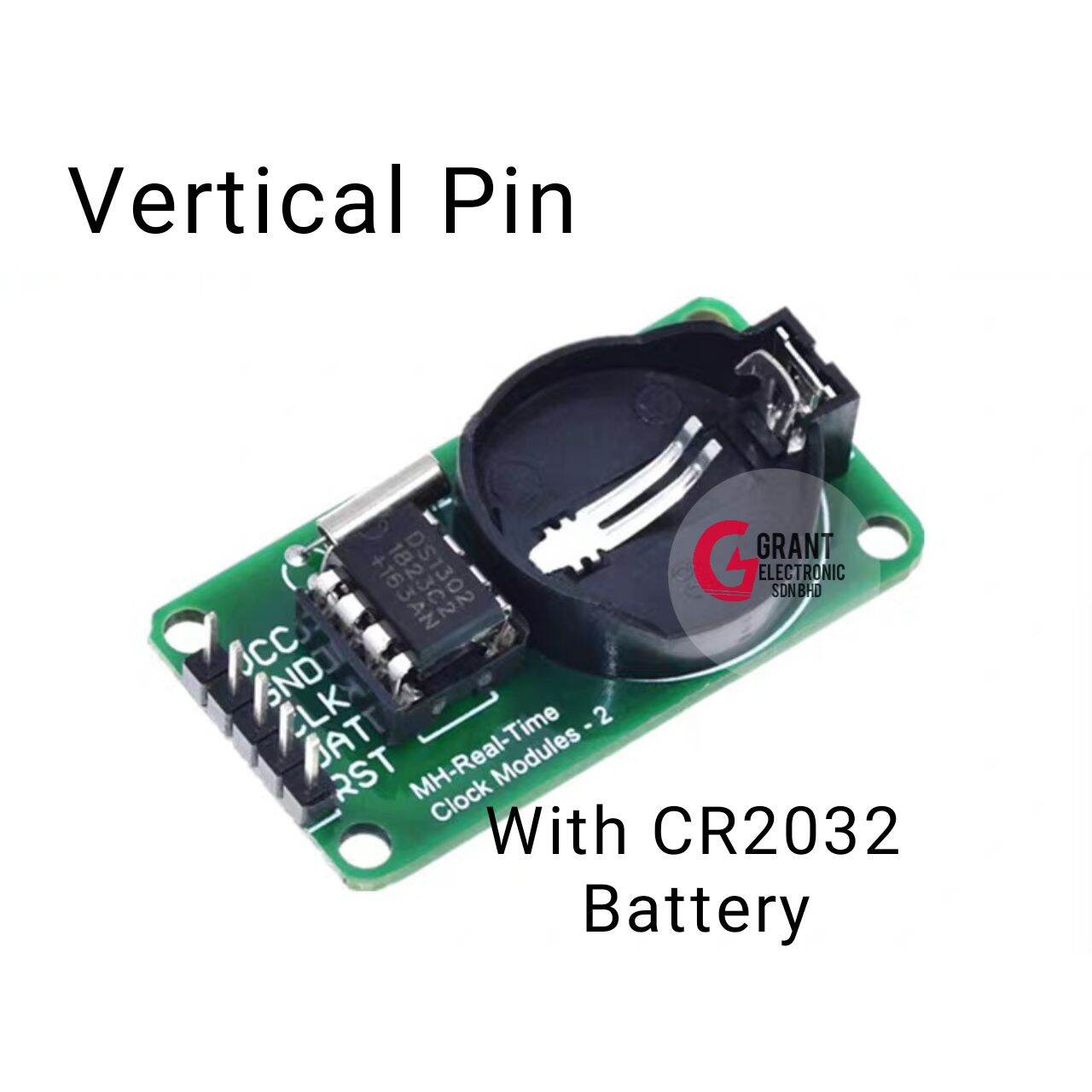 Arduino DS1302 RTC Real Time Clock Module Build in Back Up Battery c/w ...