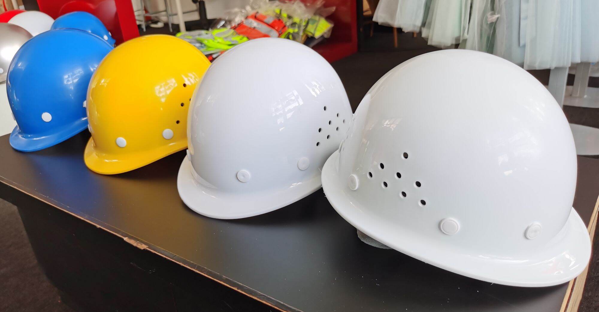 
Safety Helmet - Tanizawa design, Fiberglass, Air Ventilated, Ratchet.