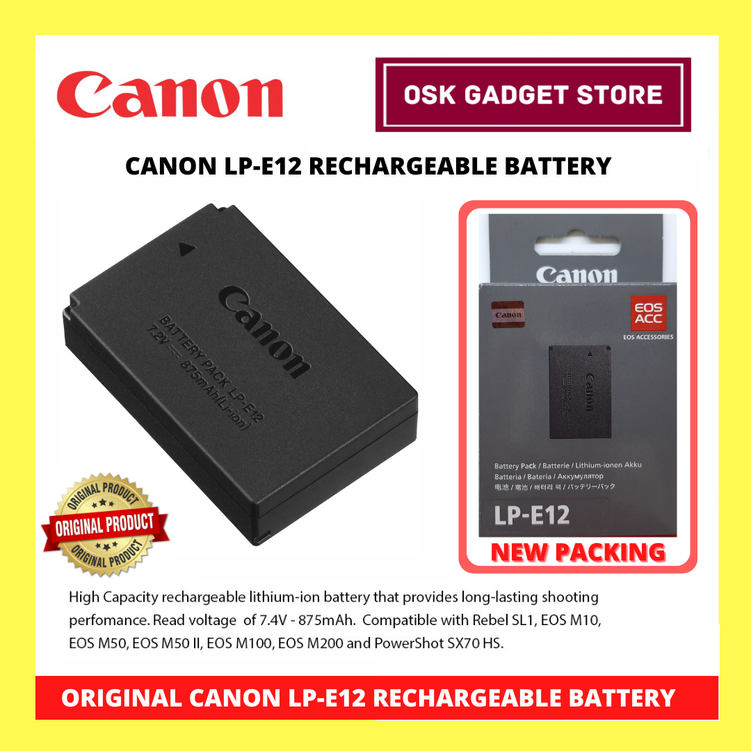 CANON LP-E12 7.4V 875MAH Digital Battery 