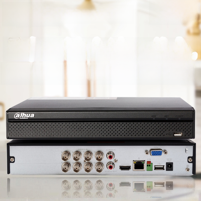 Dahua 8-Channel Coaxial Analog Hard Disk DVR Recorder Host Commercial Grade Video Input BNC VGA High Definition 1080p. 