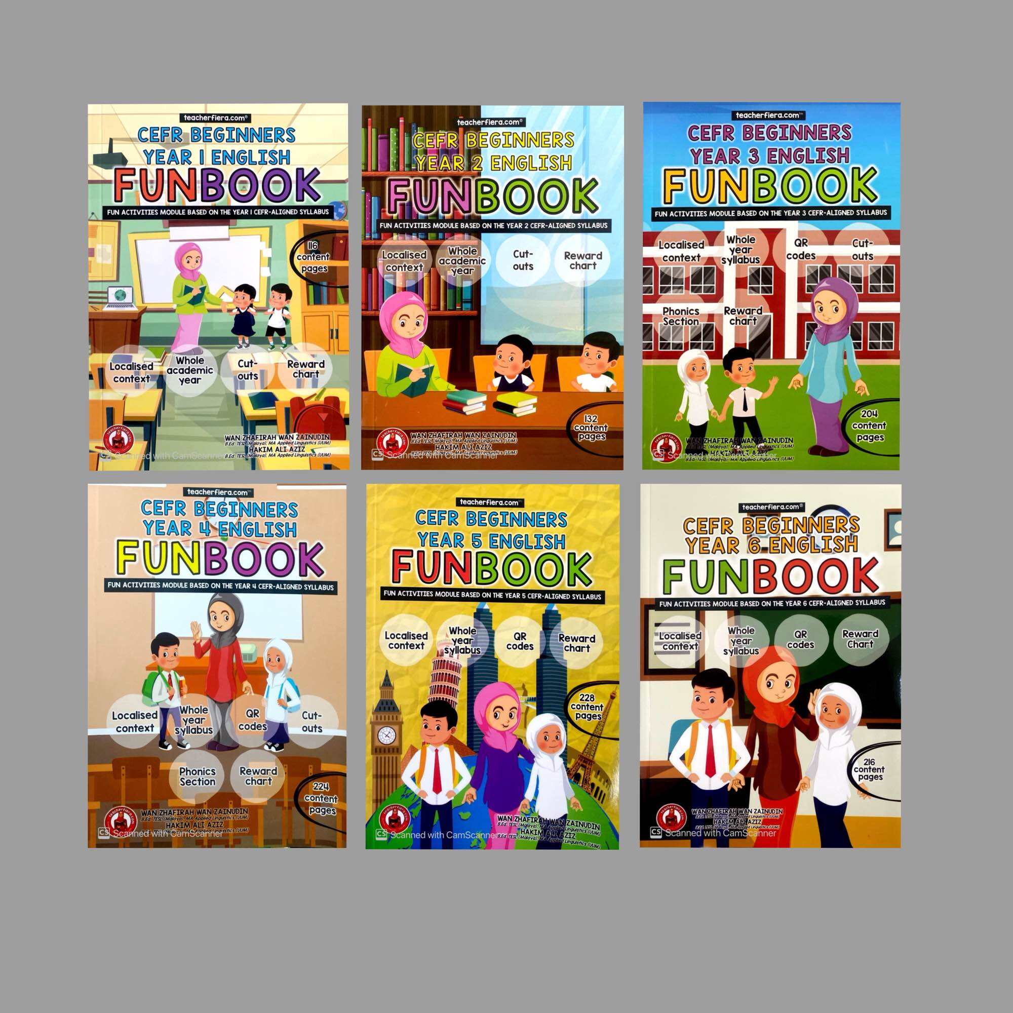 TEACHERFIERA CEFR BEGINNERS YEAR 1,2,3,4,5&6 ENGLISH FUNBOOK