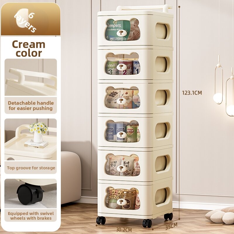 XINGYOU | Multi-Level Storage Rack for Toys and Snacks Home Use