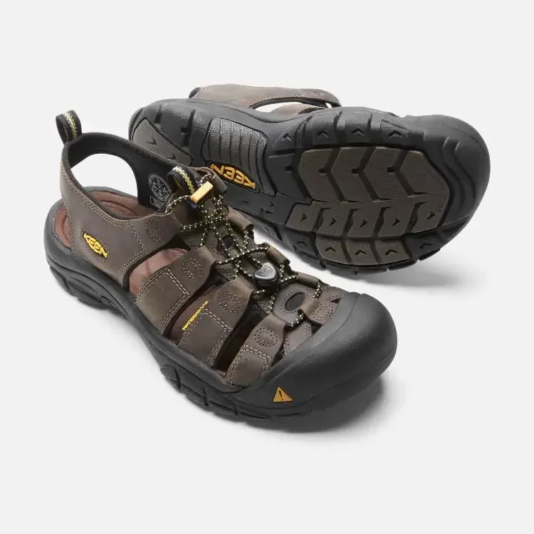 Keen Newport Summer Men's Pure Leather Waterproof Upstream Shoes Sandals Wading Shoes Outdoor Fashion Sandals